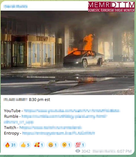 A car on fire in front of a buildingDescription automatically generated