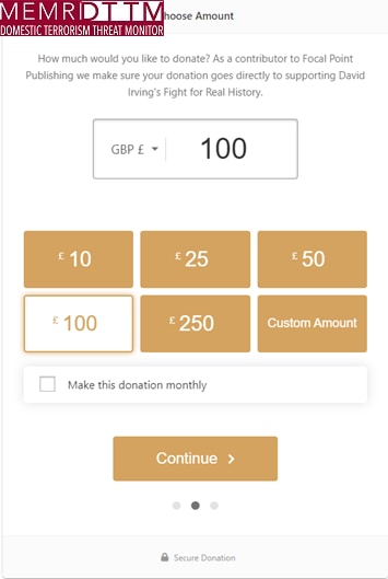 A screenshot of a donation boxDescription automatically generated