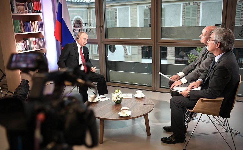 Vladimir Putin’s interview with Le Figaro.