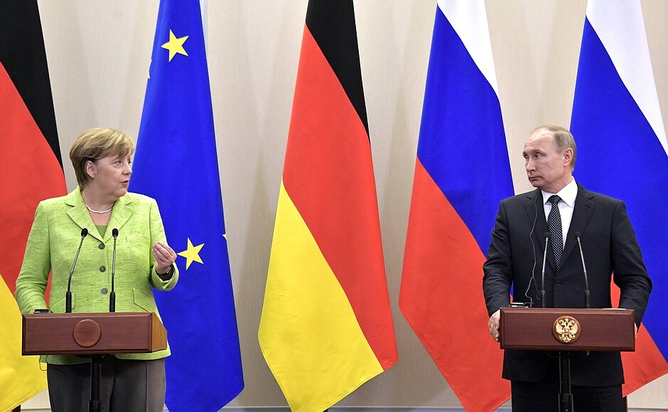 Merkel Putin answer questions